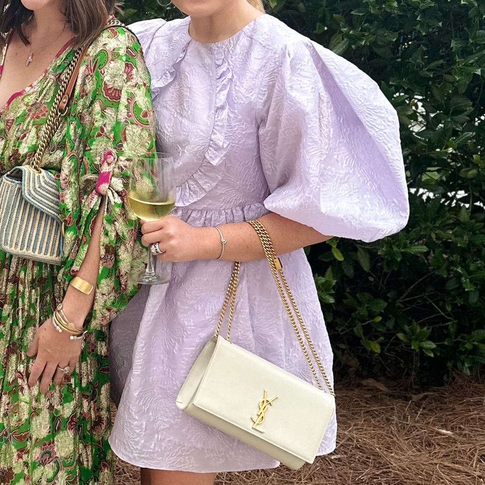 ASOS lavender puff sleeve dress size small